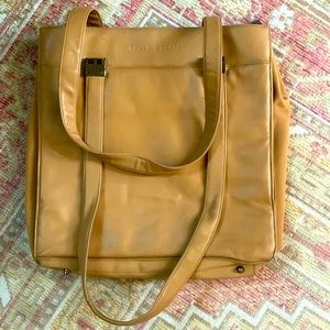 Wilson’s Leather, Pelle Studio Camel Leather Laptop/handbag w removable insert